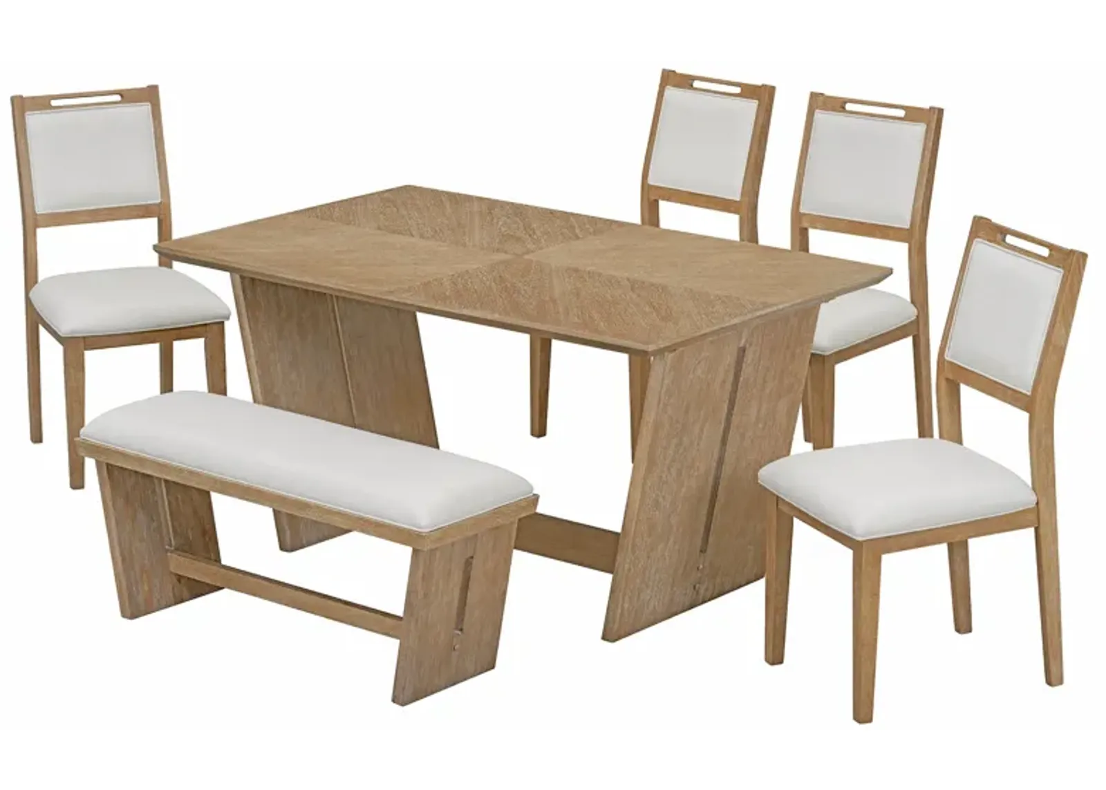 Merax 6-Piece Retro Dining Set