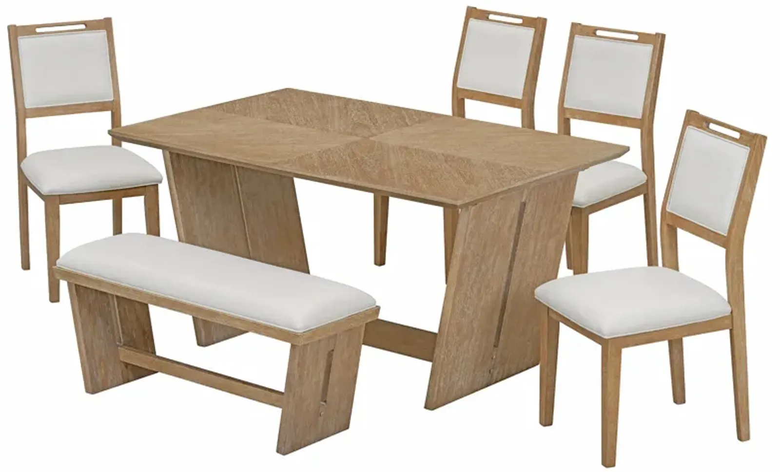 Merax 6-Piece Retro Dining Set