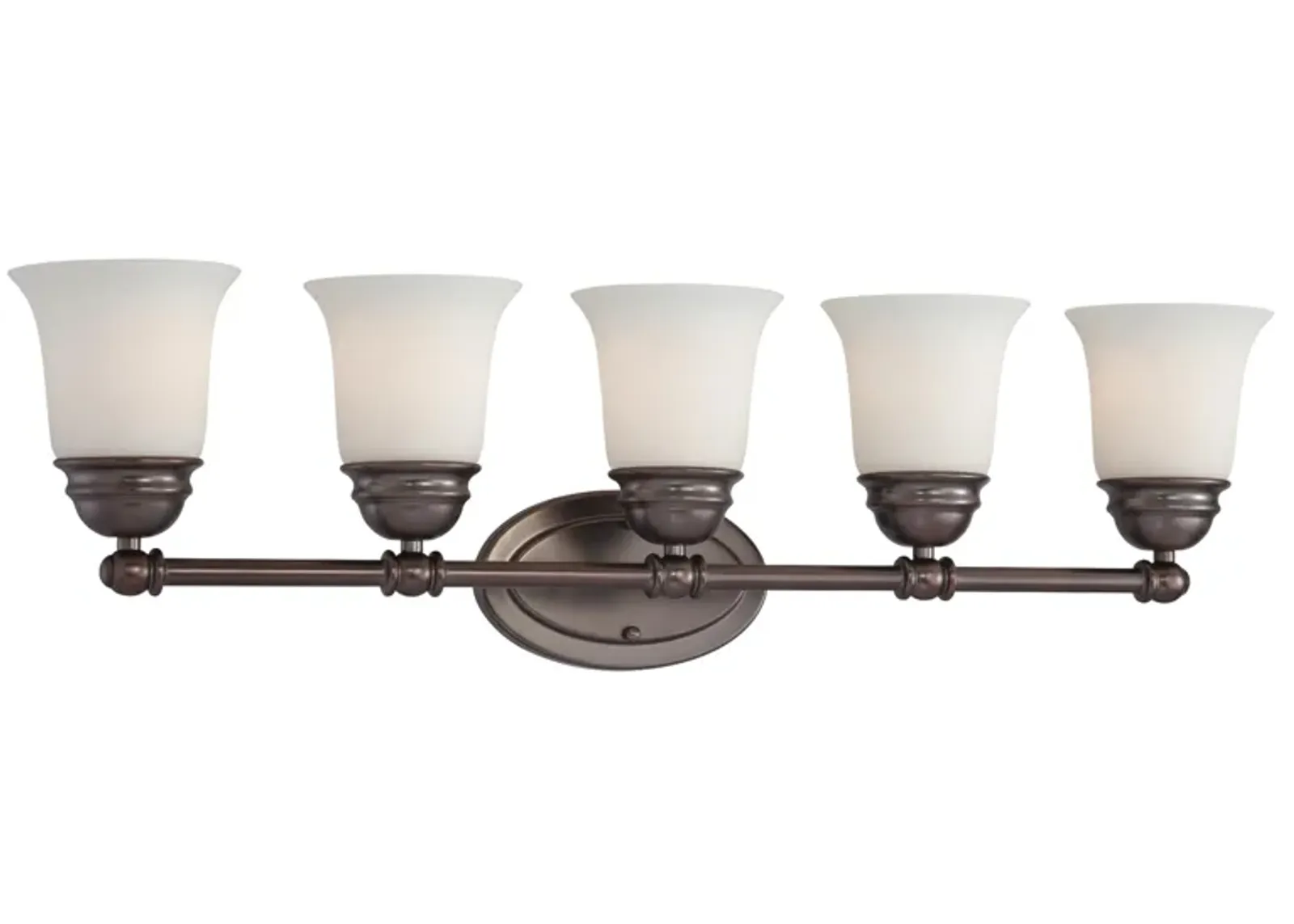 Bella 31'' Wide 5-Light Nickel Vanity Light