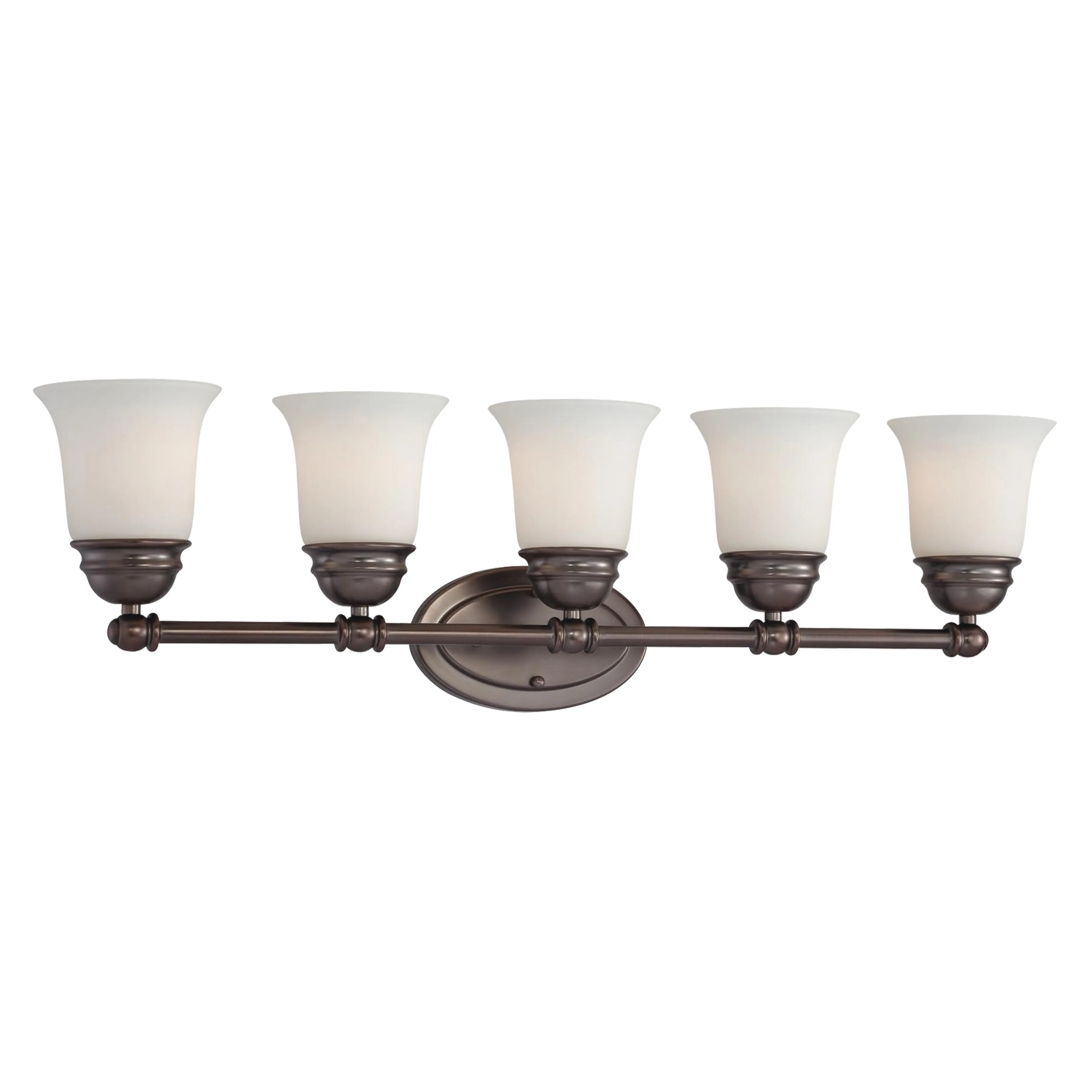 Bella 31'' Wide 5-Light Nickel Vanity Light