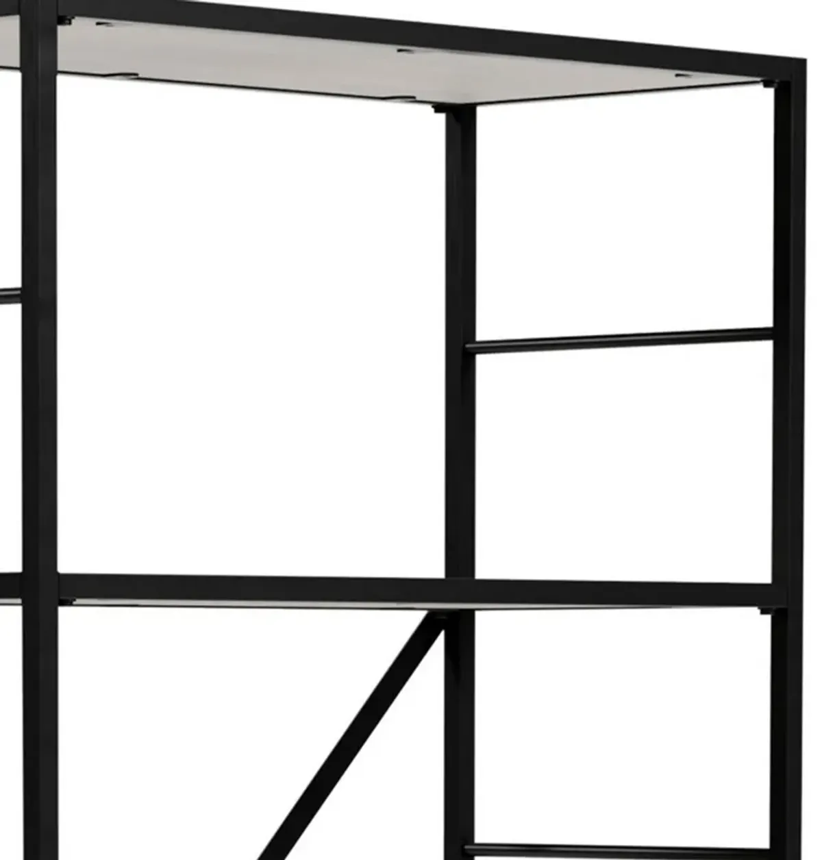 Gem 63 Inch Freestanding Bookcase, 4 Wood Shelves