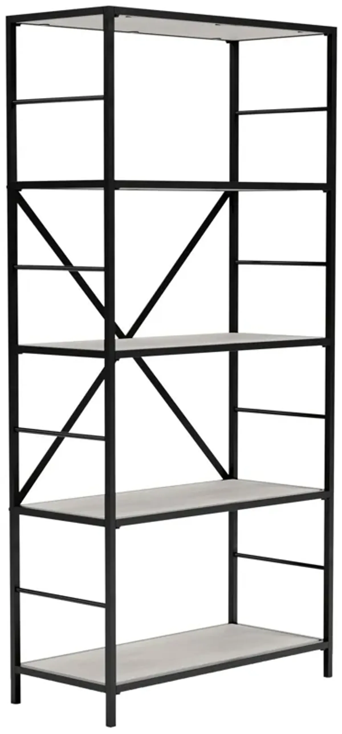 Gem 63 Inch Freestanding Bookcase, 4 Wood Shelves