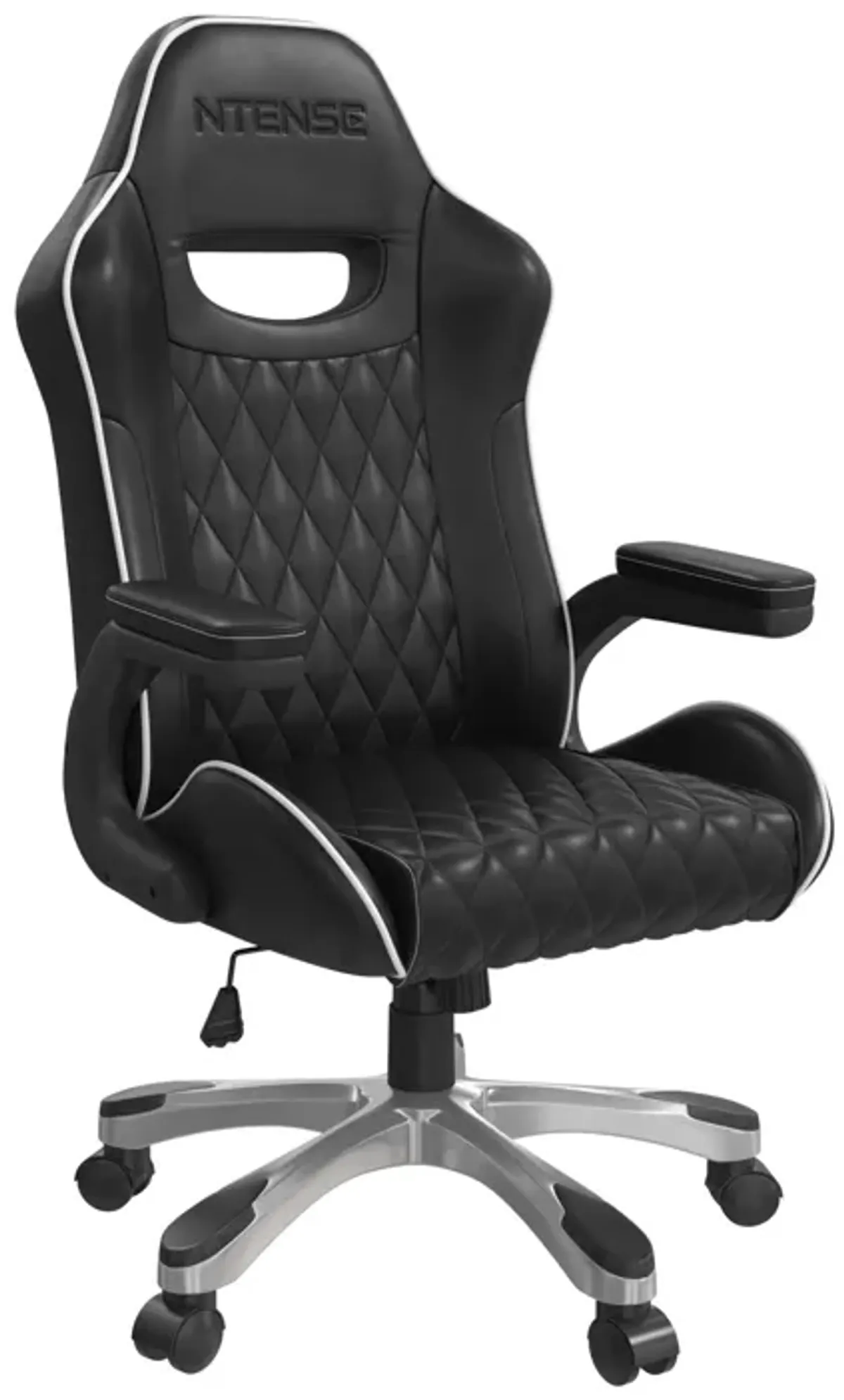 Galaxy Gaming and Office Chair, Black Faux Leather