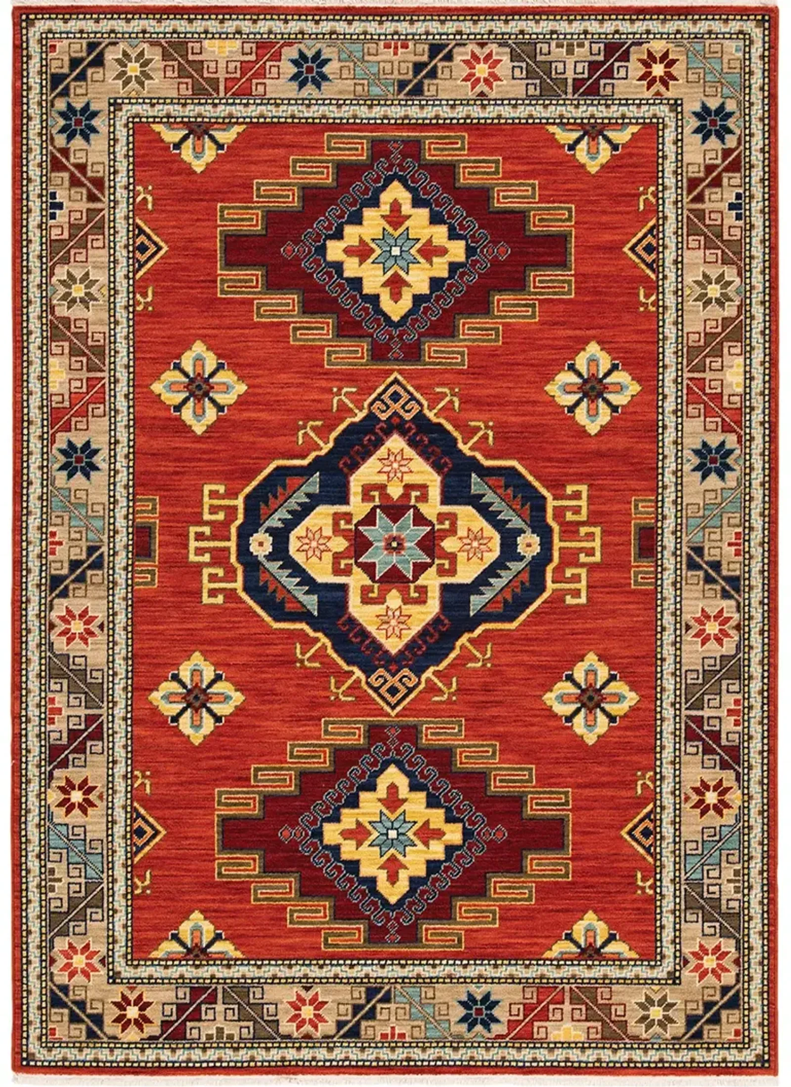 Lilihan 2' x 3' Red Rug