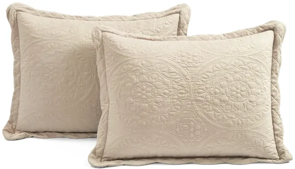 Medallion Scallop Bedspread 5Pc Set