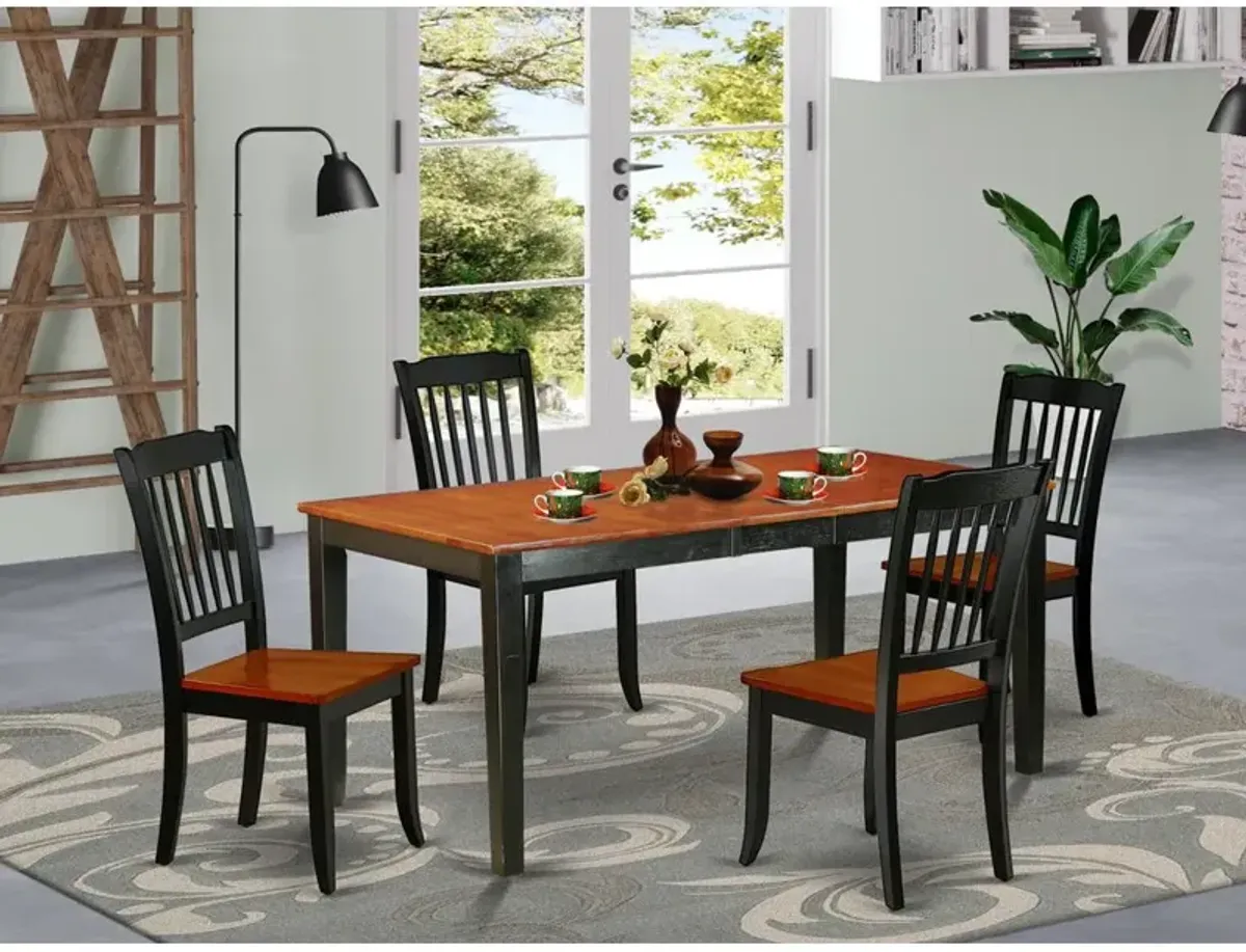 Dining Room Set Black & Cherry