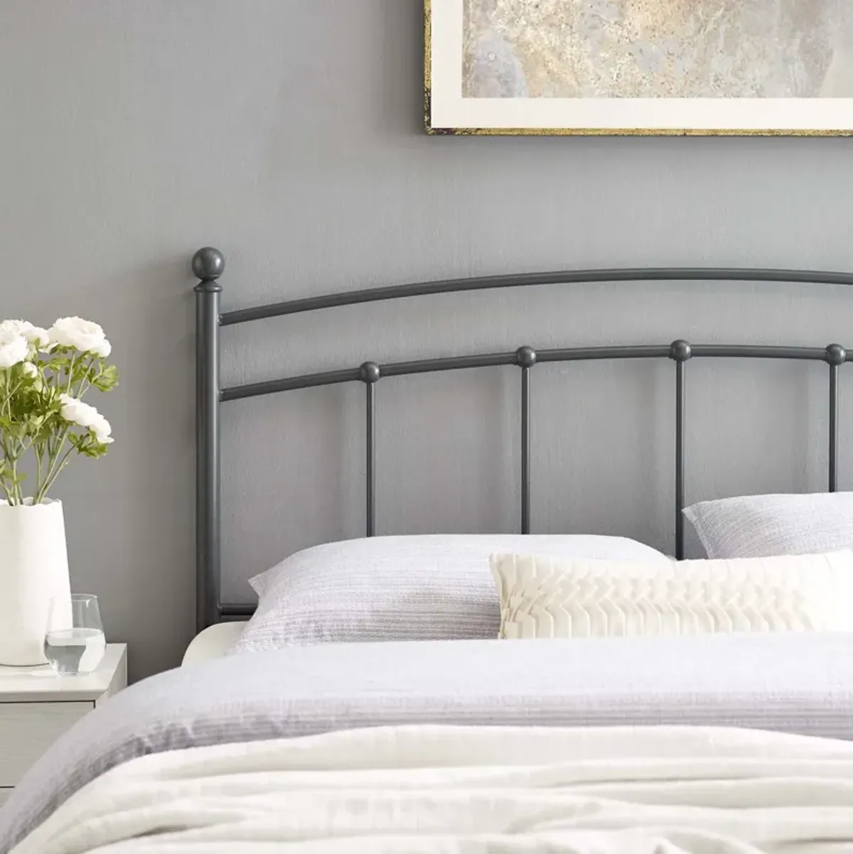 Abigail Metal Headboard