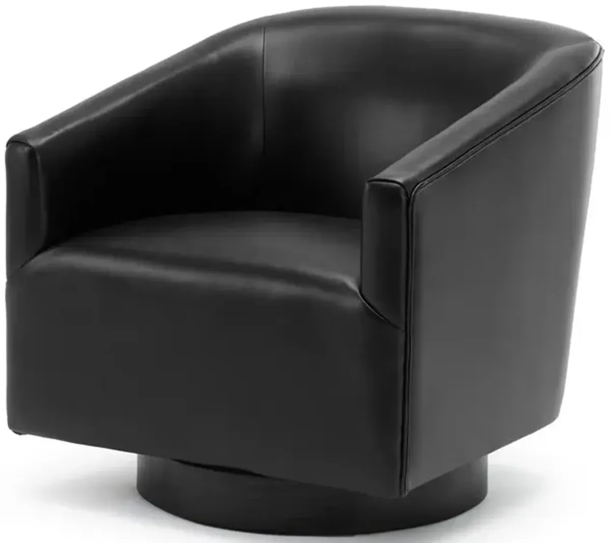 Comfort Pointe Gaven Black Wood Base Swivel Chair