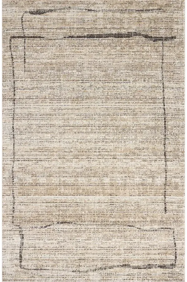 Bleecker BLE05 Natural/Charcoal 9'2" x 13' Area Rug by Jeremiah Brent x Loloi