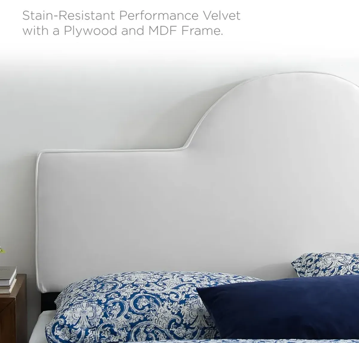 Aurora Performance Velvet King Bed