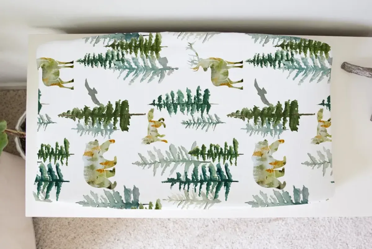 Baby Changing Pad Cover - In The Woods