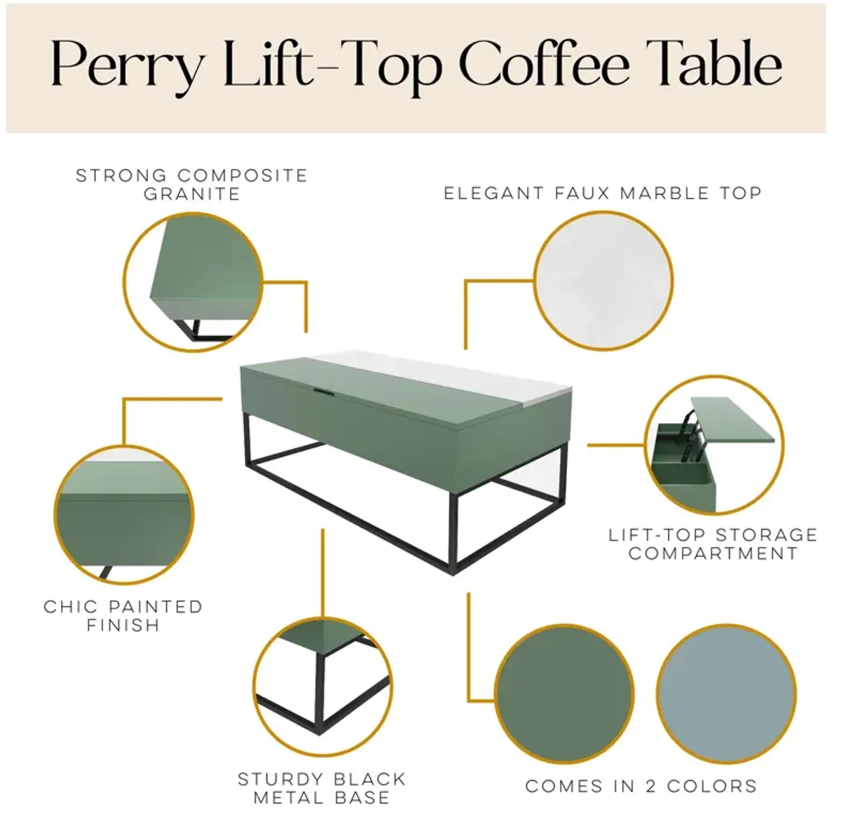 Perry Lift-Top Coffee Table