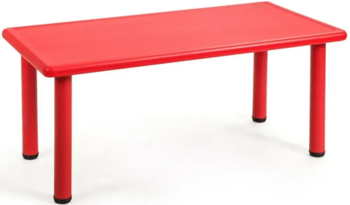 Hivvago Kids Plastic Rectangular Learn and Play Table