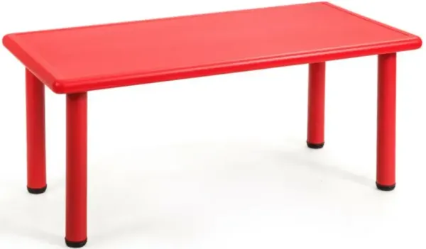 Hivvago Kids Plastic Rectangular Learn and Play Table