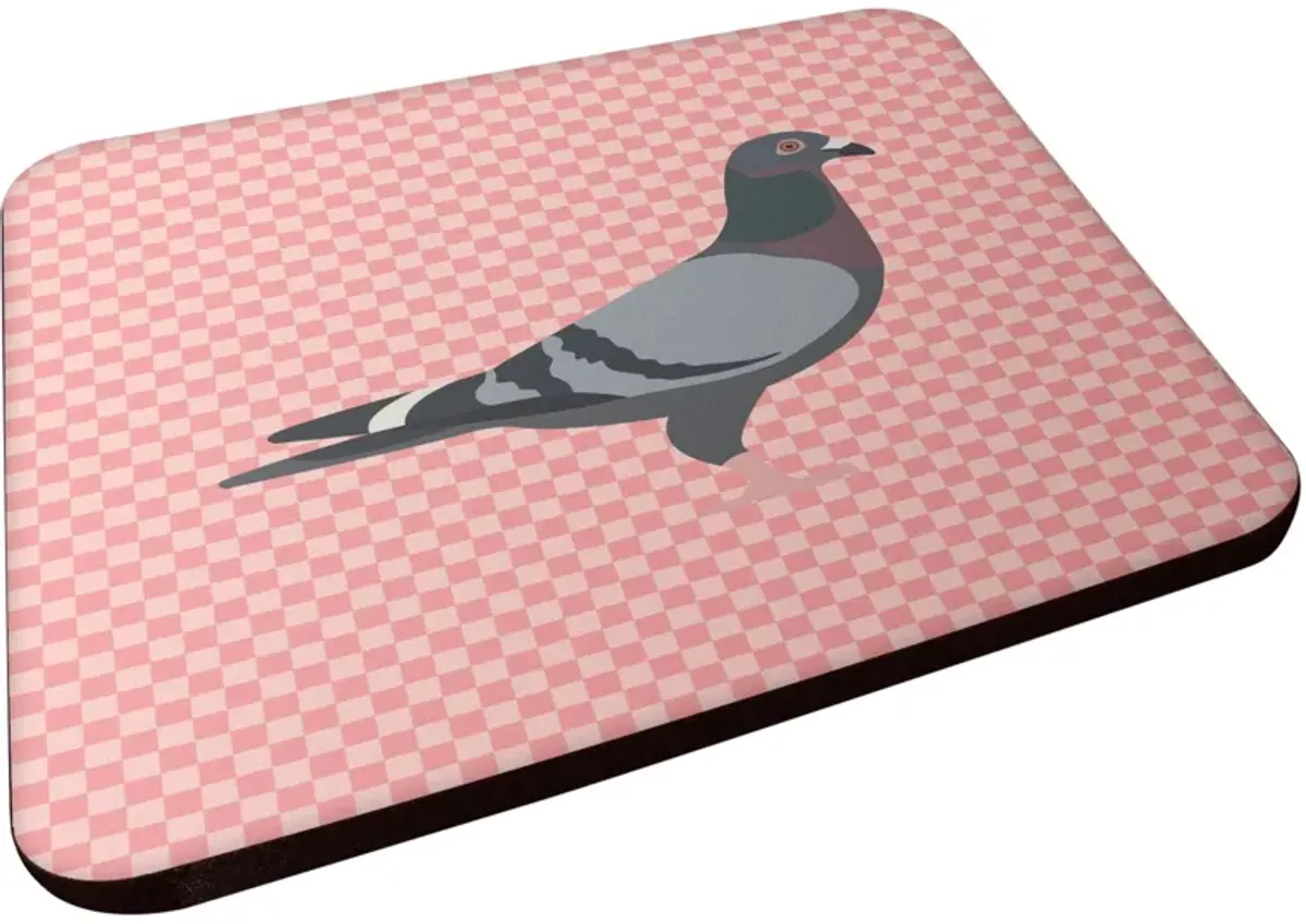 Caroline's Treasures Racing Pigeon Pink Check Decorative coasters, 3.5, Multicolor