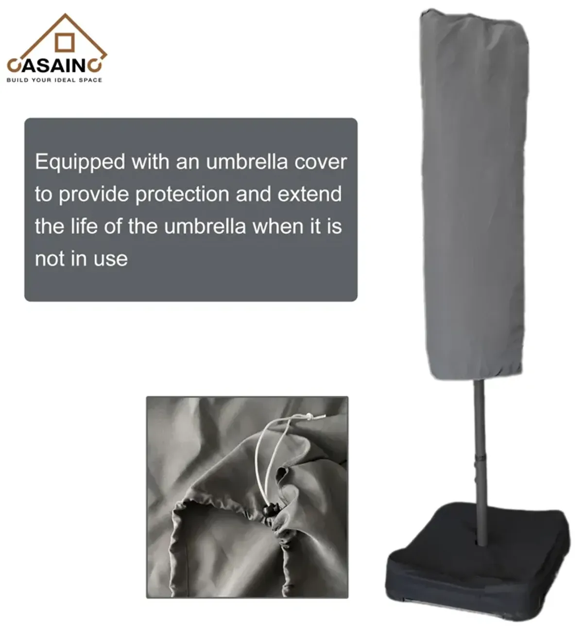 15ft Patio Maket Umbrella with base