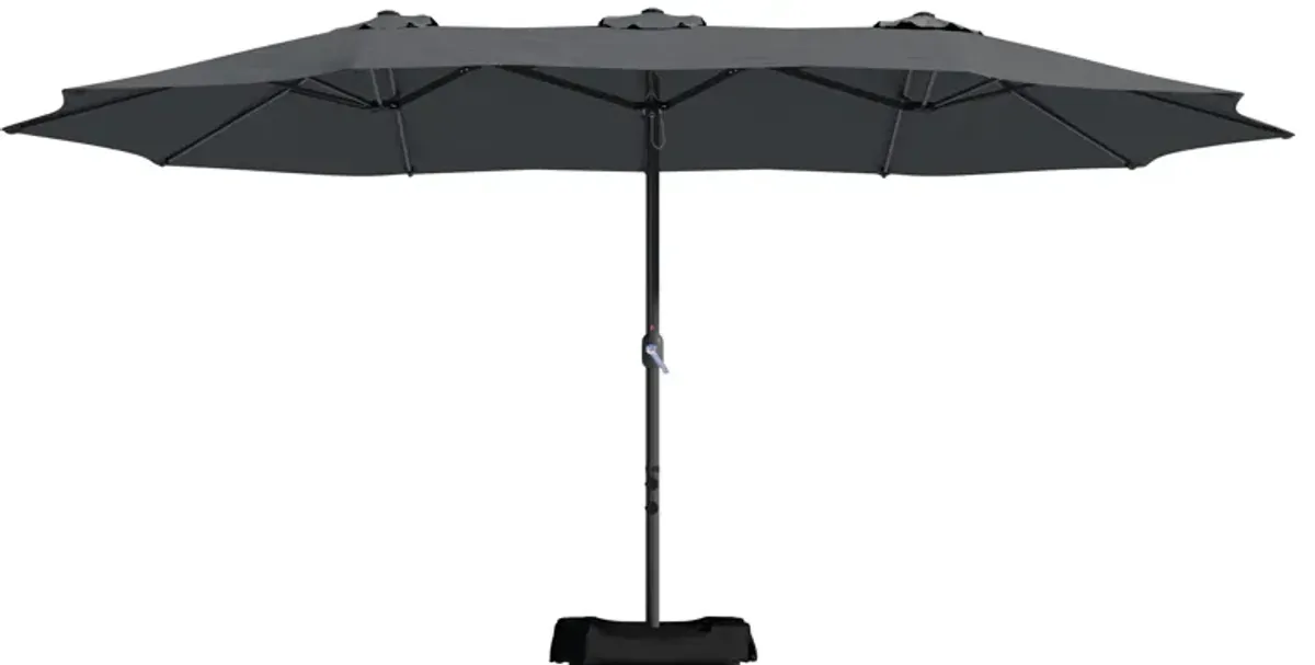 15ft Patio Maket Umbrella with base