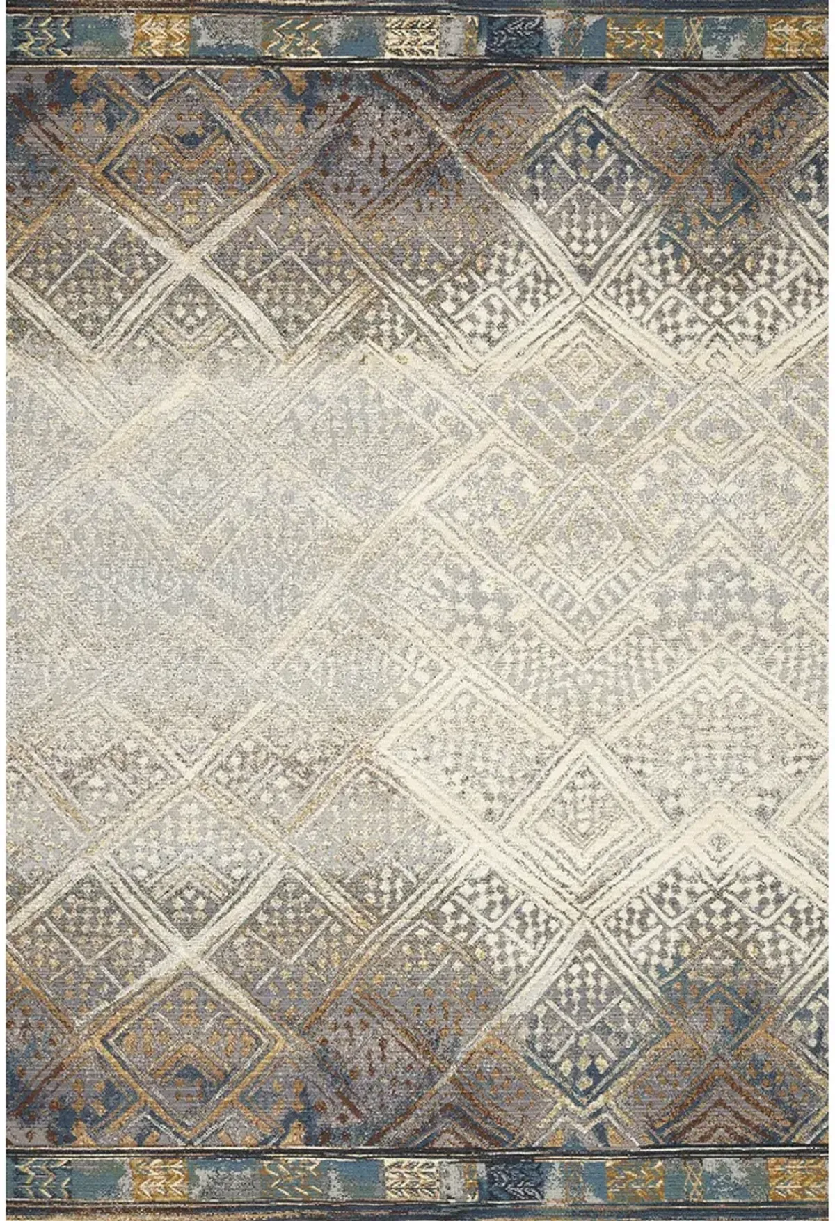 Mika Ivory/Mediterranean 10'6" x 13'9" Rug