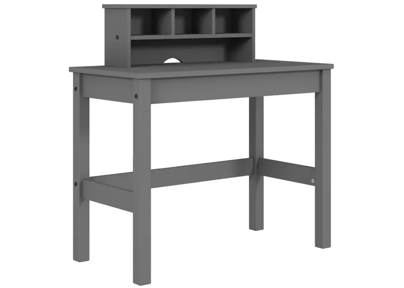 ACME Logan Writing Desk, Gray Finish