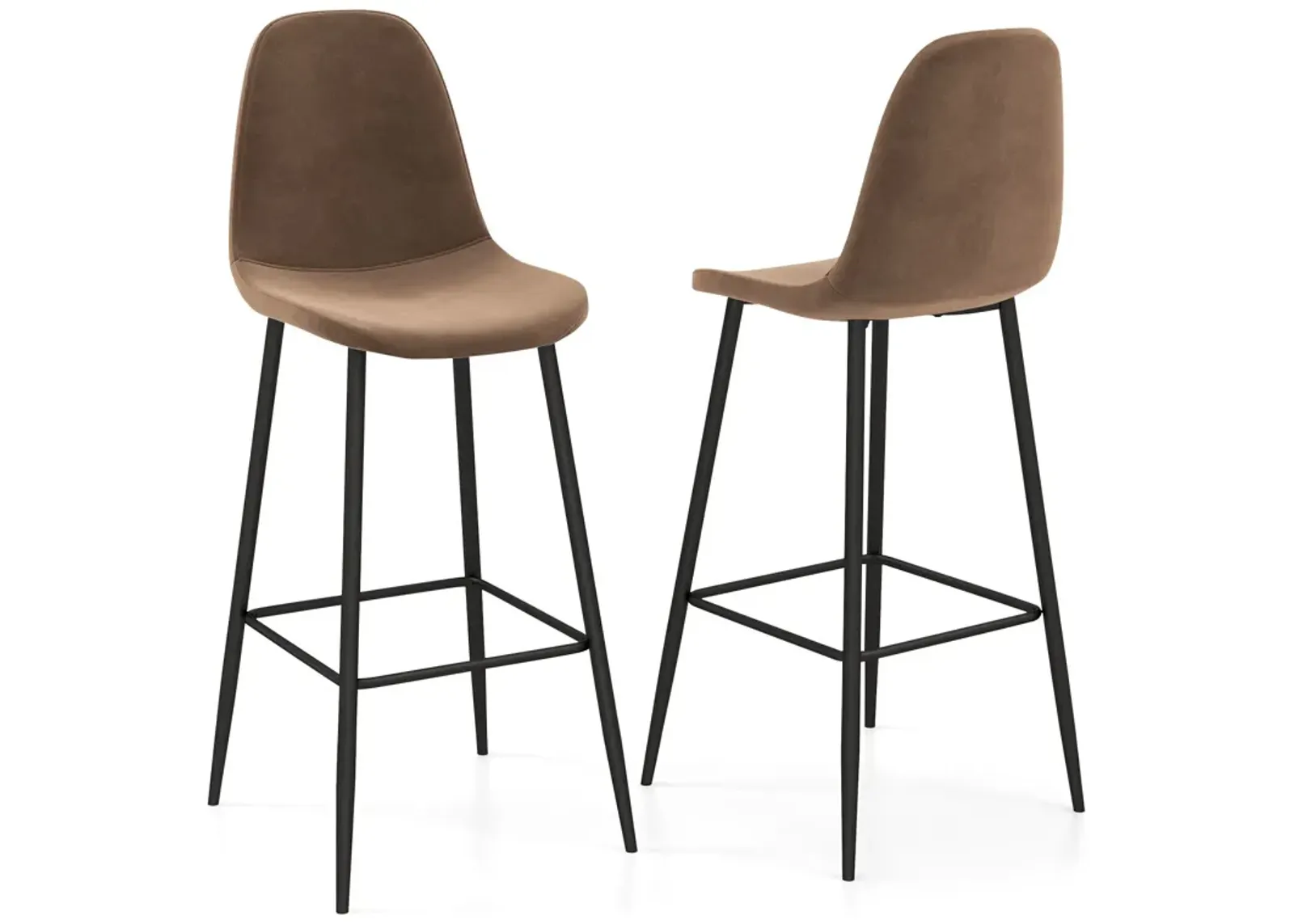 29.5 Inches High Back Bar Stools Set of 2