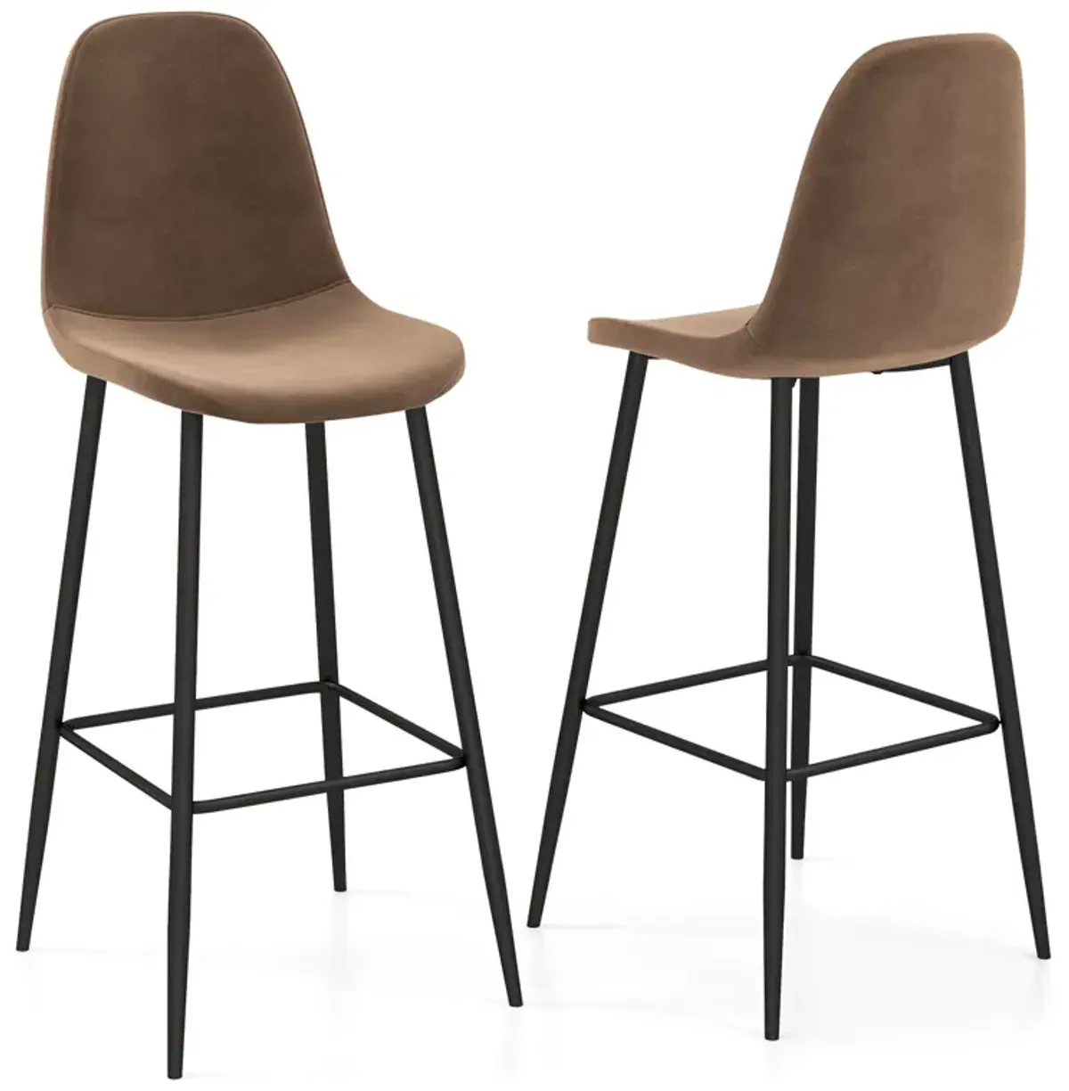 29.5 Inches High Back Bar Stools Set of 2