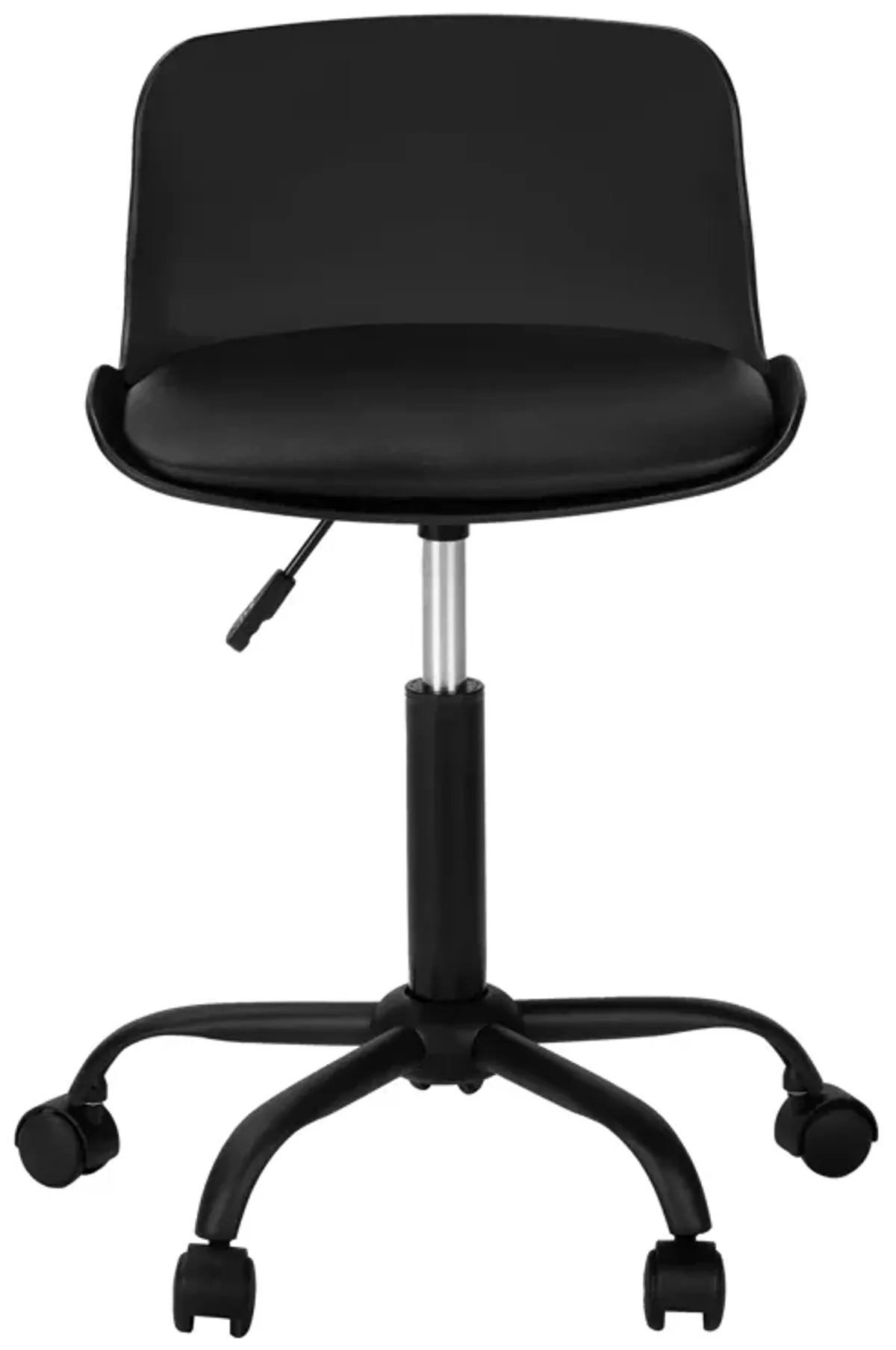 Monarch Specialties I 7464 Office Chair, Adjustable Height, Swivel, Ergonomic, Computer Desk, Work, Juvenile, Metal, Pu Leather Look, Black, Contemporary, Modern