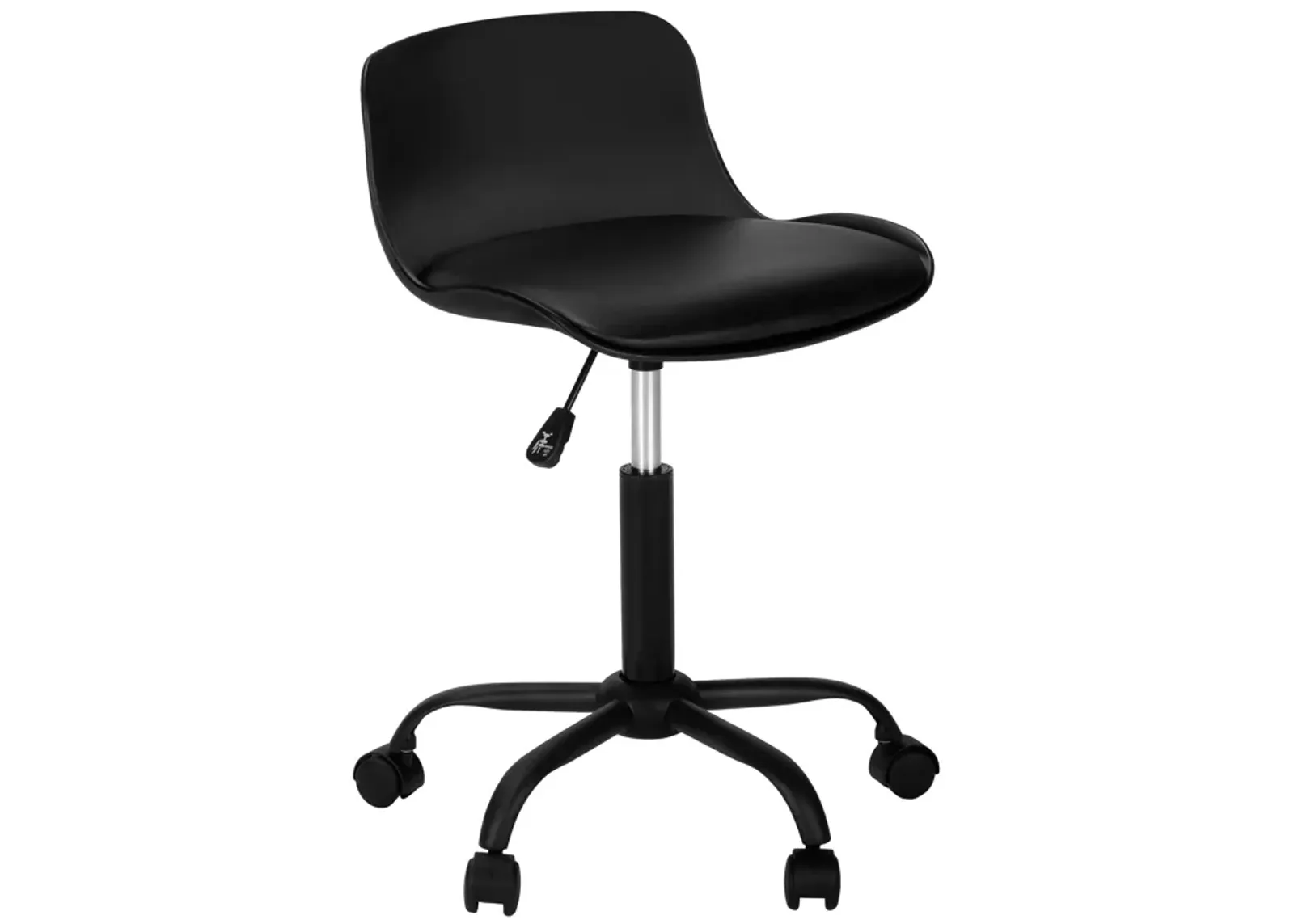 Monarch Specialties I 7464 Office Chair, Adjustable Height, Swivel, Ergonomic, Computer Desk, Work, Juvenile, Metal, Pu Leather Look, Black, Contemporary, Modern