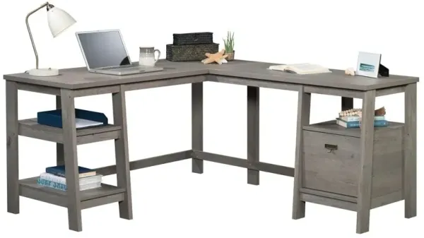 Sauder Trestle L-Desk Myo