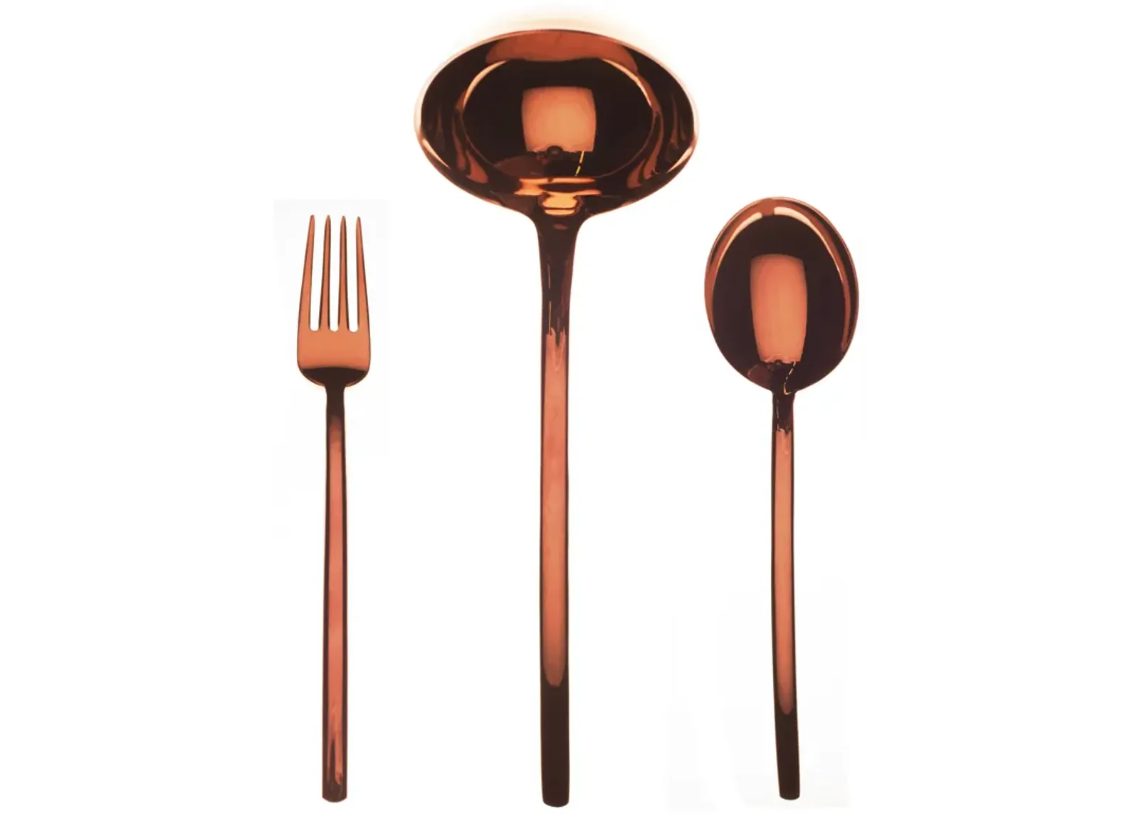 Due Bronze Serving Set 3 Pieces