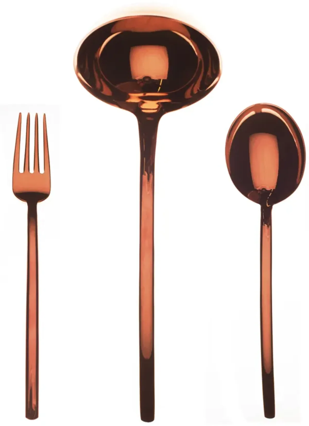 Due Bronze Serving Set 3 Pieces