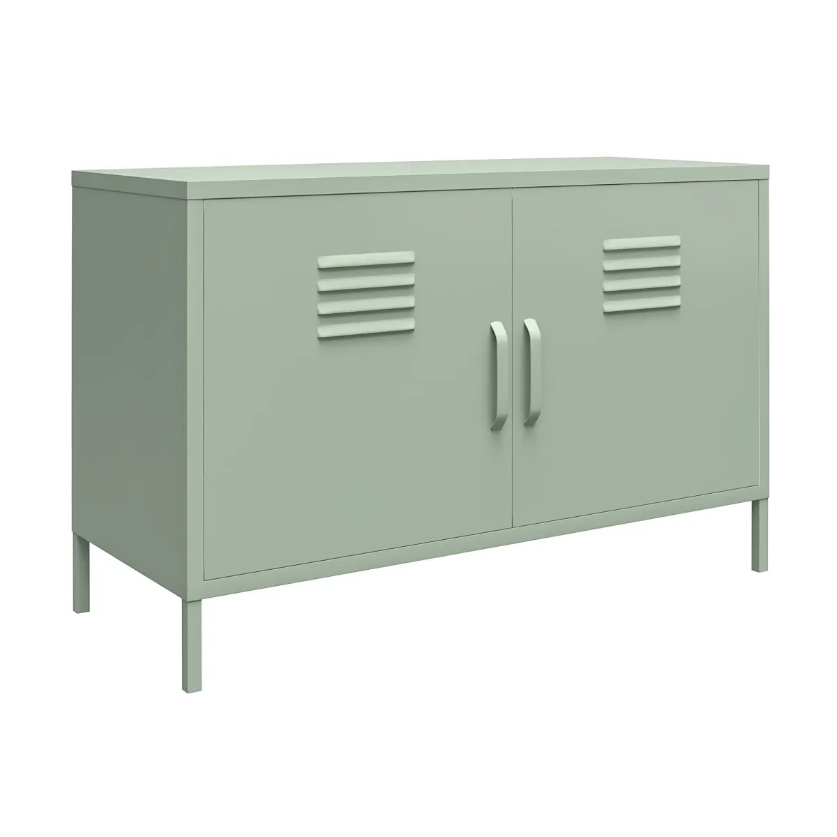 RealRooms Shadwick 2-Door Wide Metal Locker Accent Storage Cabinet