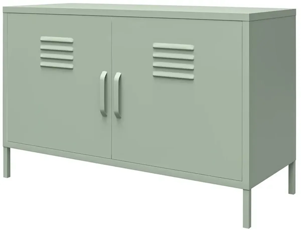 RealRooms Shadwick 2-Door Wide Metal Locker Accent Storage Cabinet