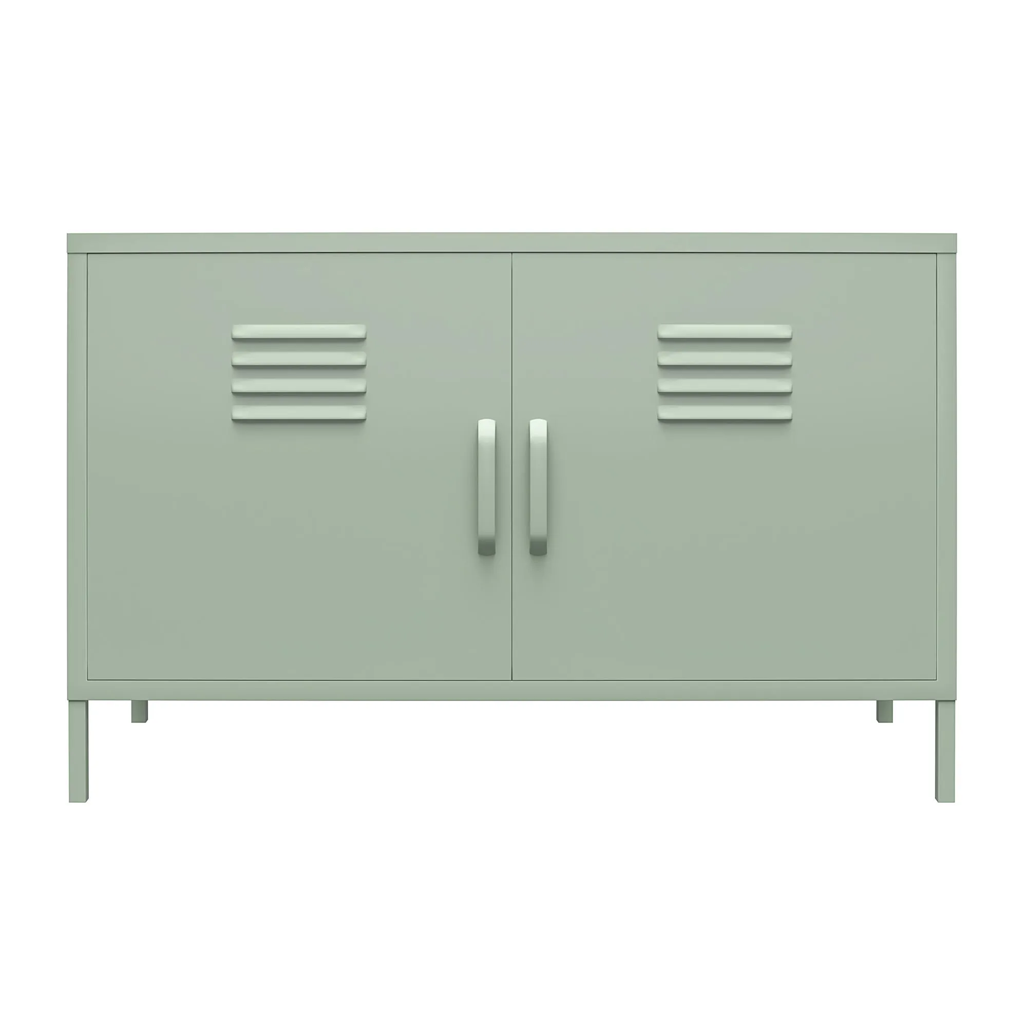 Shadwick Wide 2 Door Metal Locker Accent Cabinet