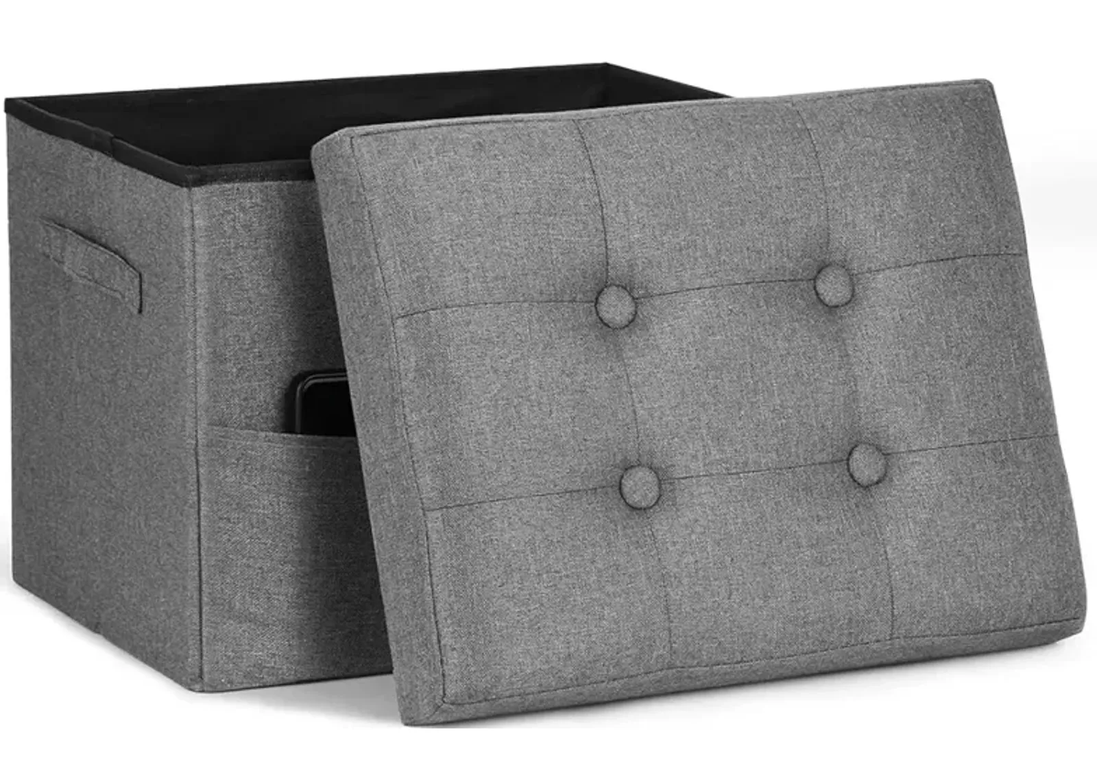 Foot Rest Stool with Thicker Foam Padded Seat