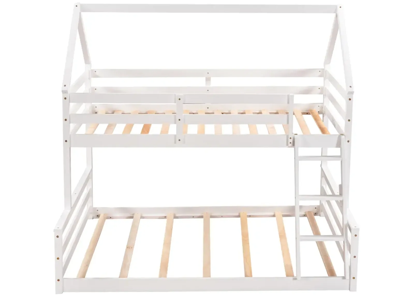 Merax House Bunk Bed with Built-in Ladder