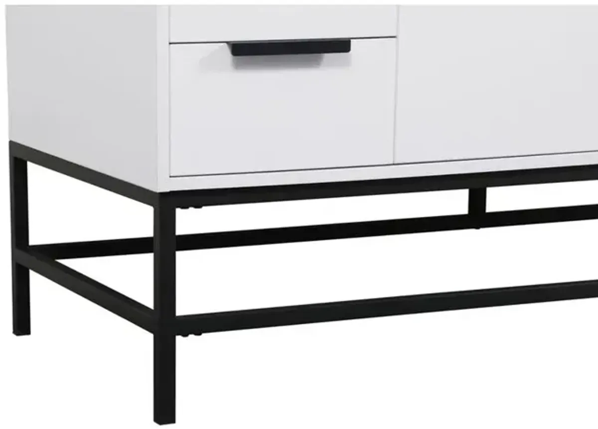 Elegant Kitchen and Bath 60 inch Single bathroom vanity in white