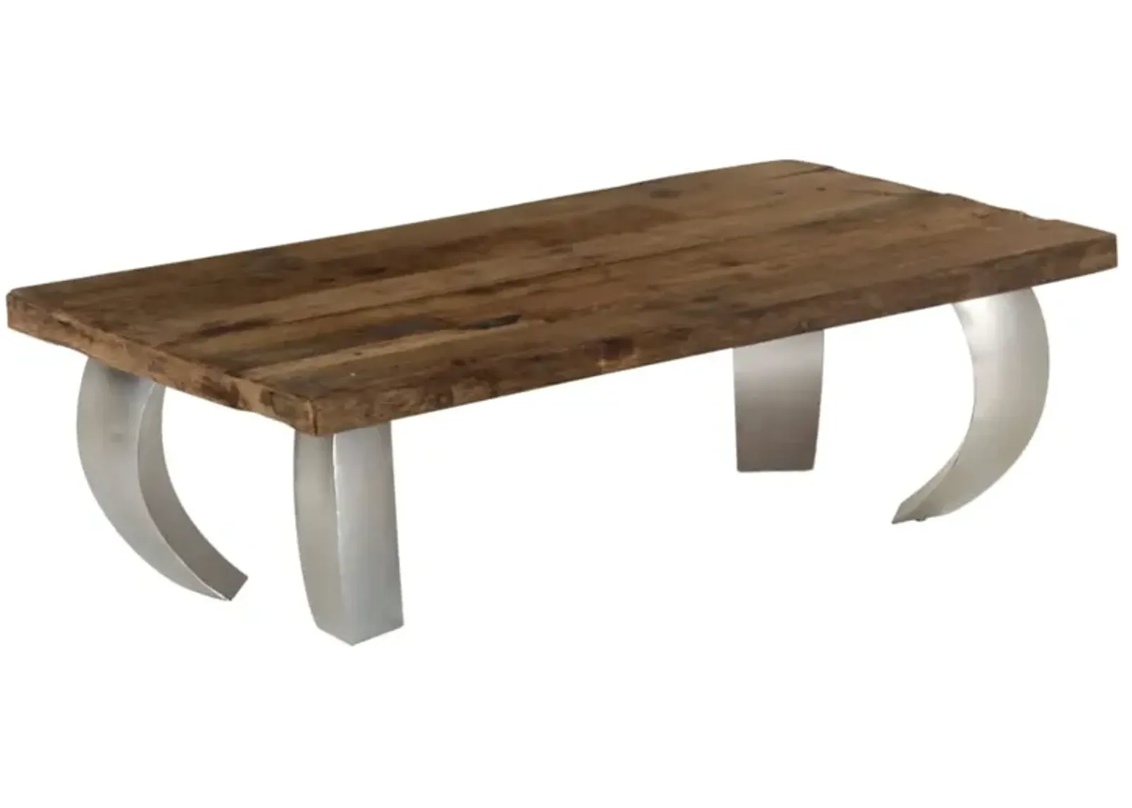 vidaXL Opium Coffee Table Reclaimed Wood and Steel 43.3"x23.6"x13.8"