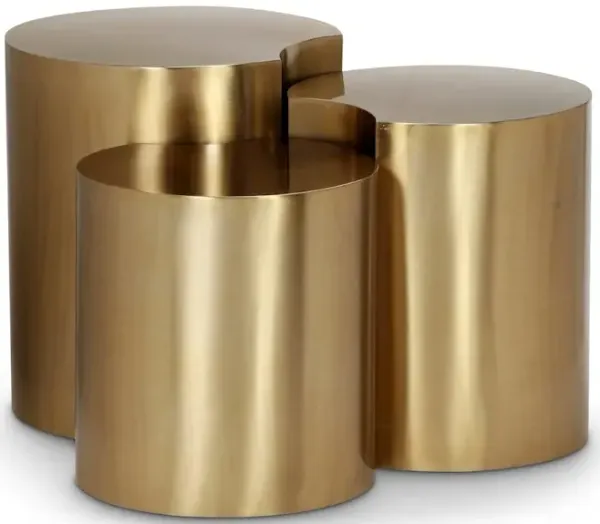 Meridian Furniture Dimple Gold End Table