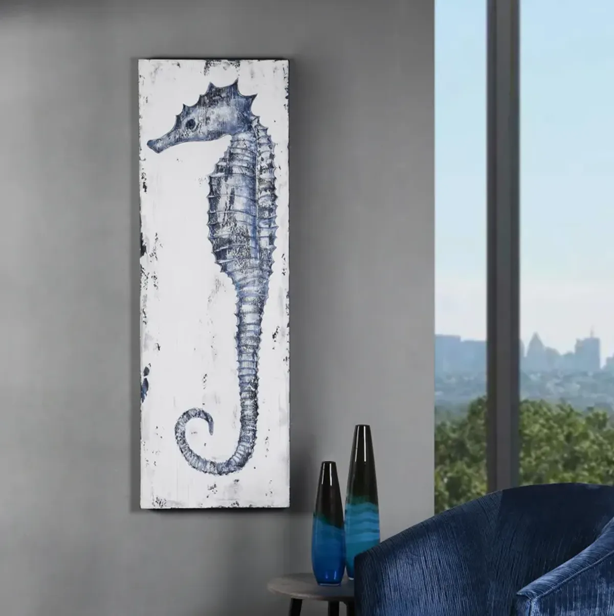 Rustic Seahorse II Wall Art