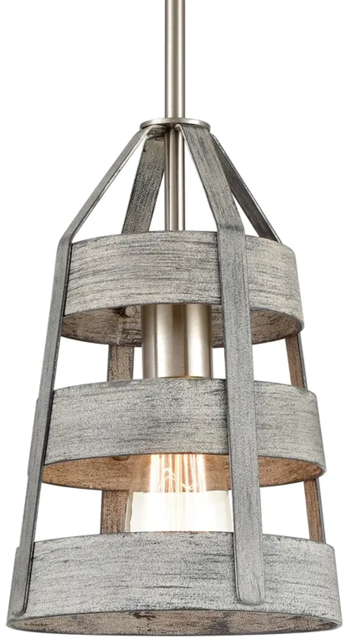 Brigantine 7'' Wide 1-Light Grey Mini Pendant