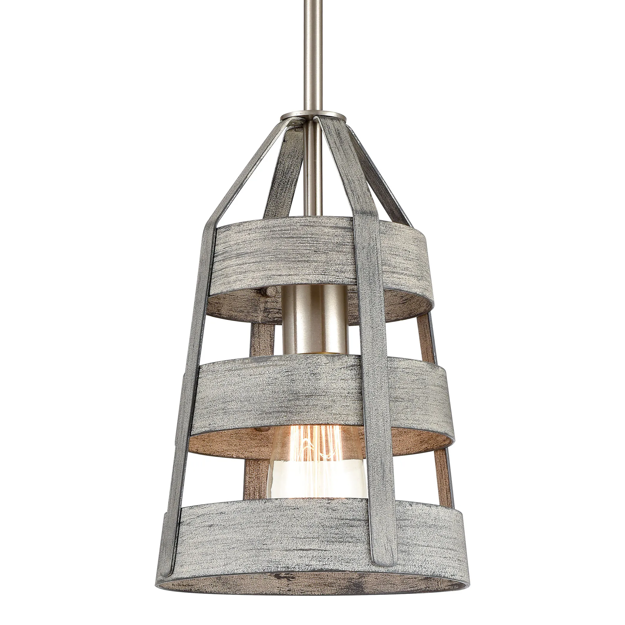 Brigantine 7'' Wide 1-Light Grey Mini Pendant