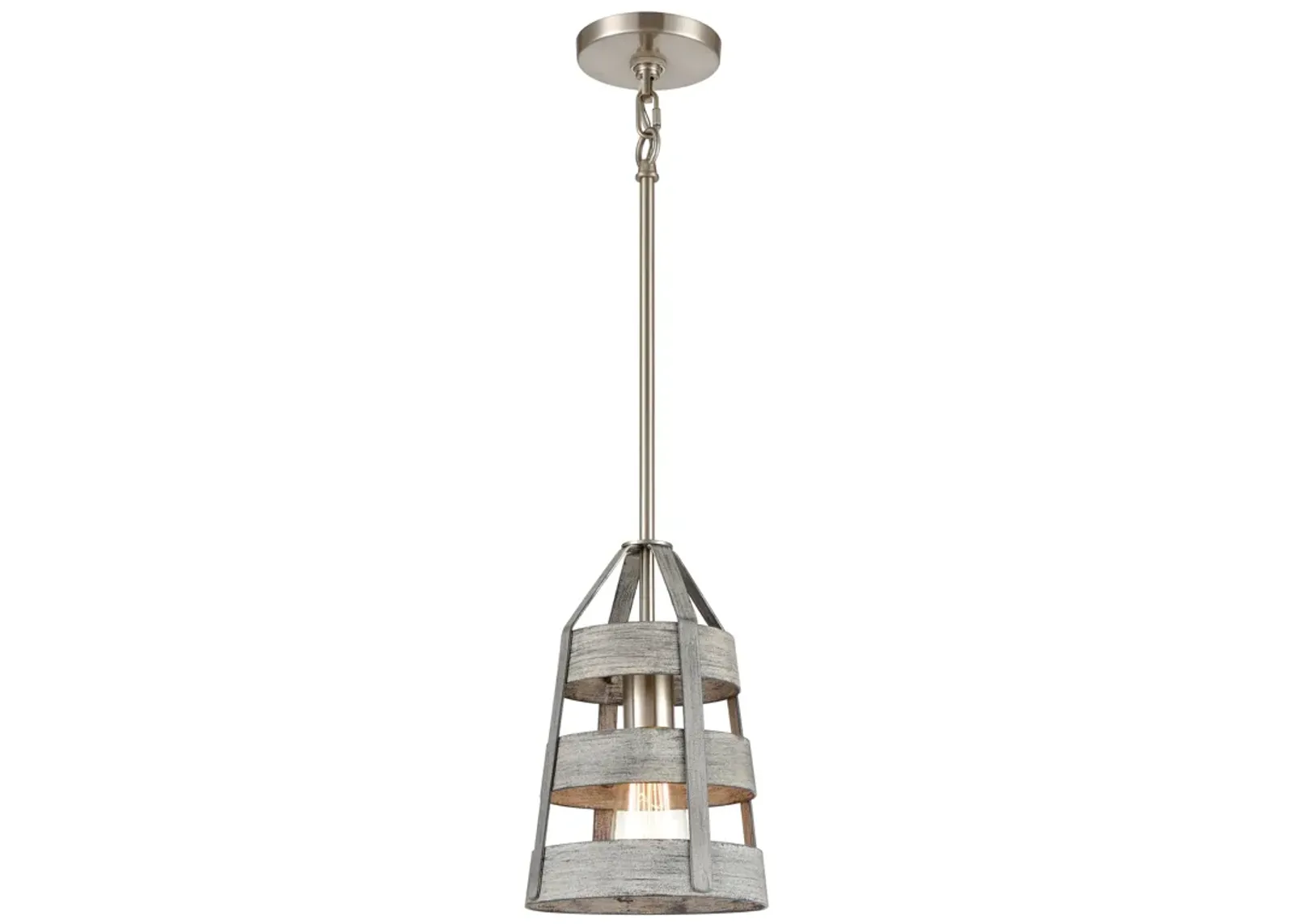 Brigantine 7'' Wide 1-Light Grey Mini Pendant