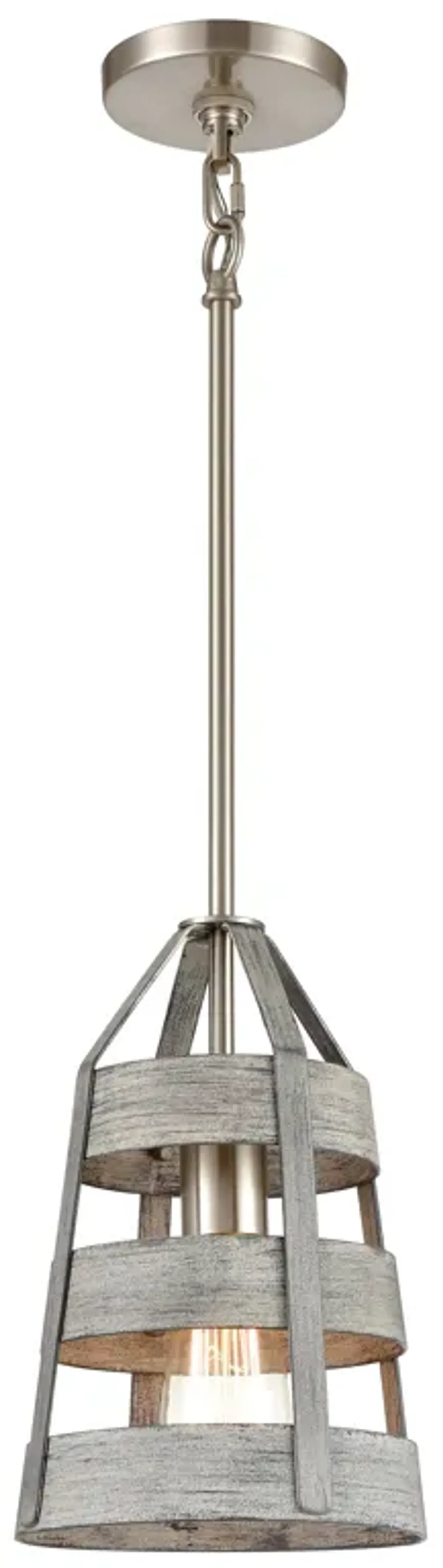 Brigantine 7'' Wide 1-Light Grey Mini Pendant