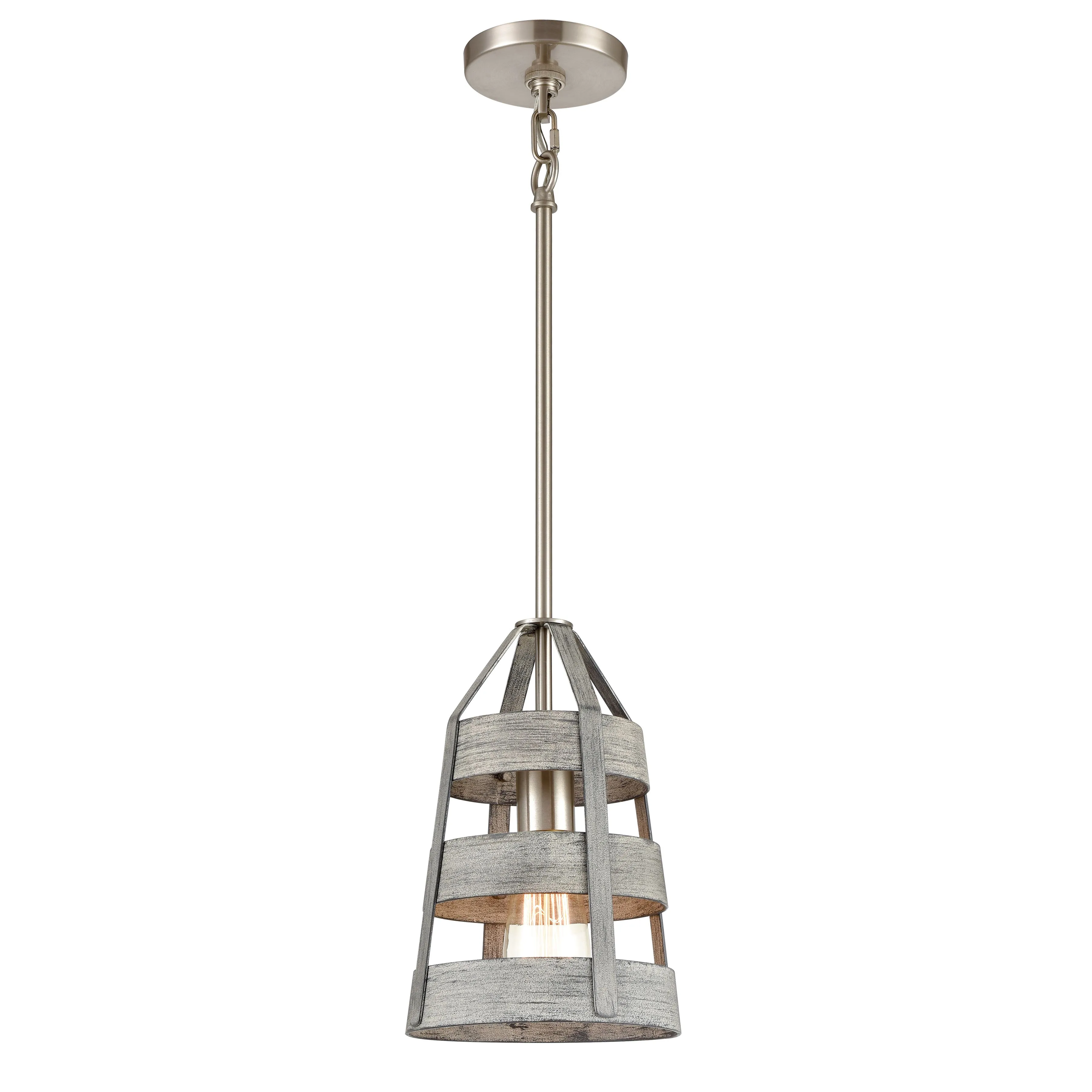 Brigantine 7'' Wide 1-Light Grey Mini Pendant