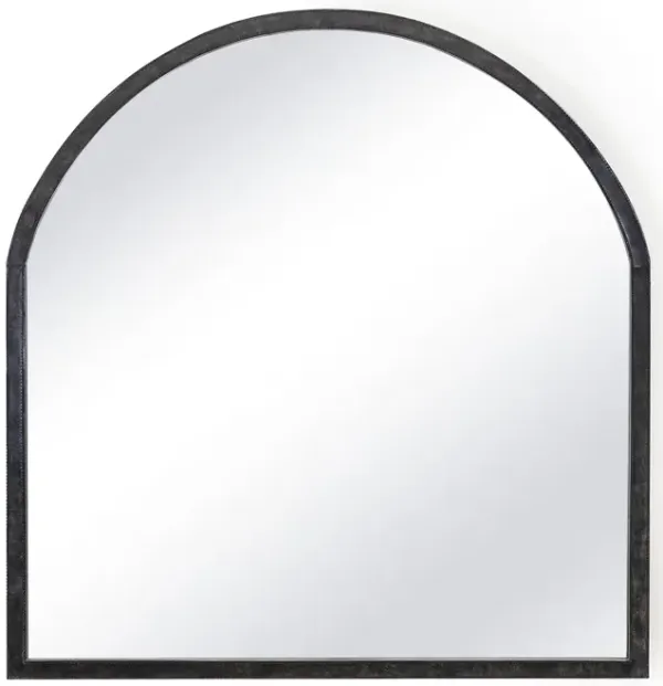 Knox Leather Mantle Mirror