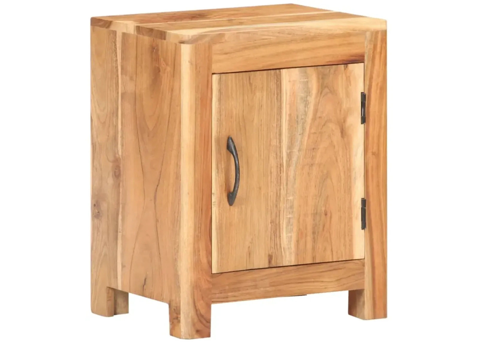 vidaXL Bedside Cabinet 15.7"x11.8"x19.7" Solid Acacia Wood