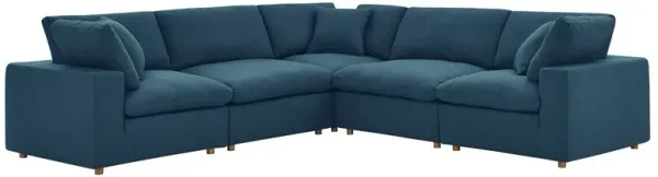 Commix Down Filled Overstuffed 5 Piece 5-Piece Sectional Sofa