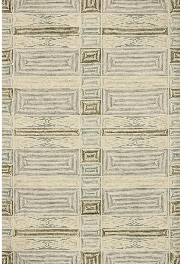Berkeley BRK02 Ivory/Multi 7'9" x 9'9" Rug