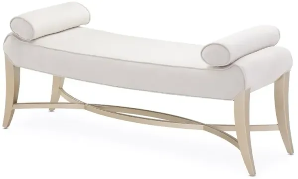 Michael Amini Malibu Crest Bed Bench - Chardonnay