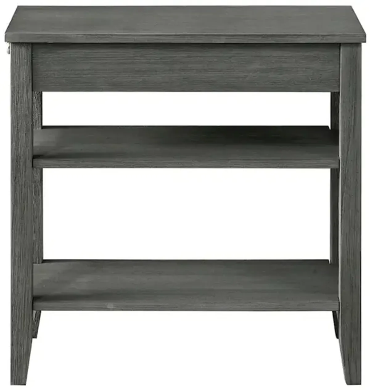 Convenience Concepts American Heritage 1 Drawer Chairside End Table with Shelves